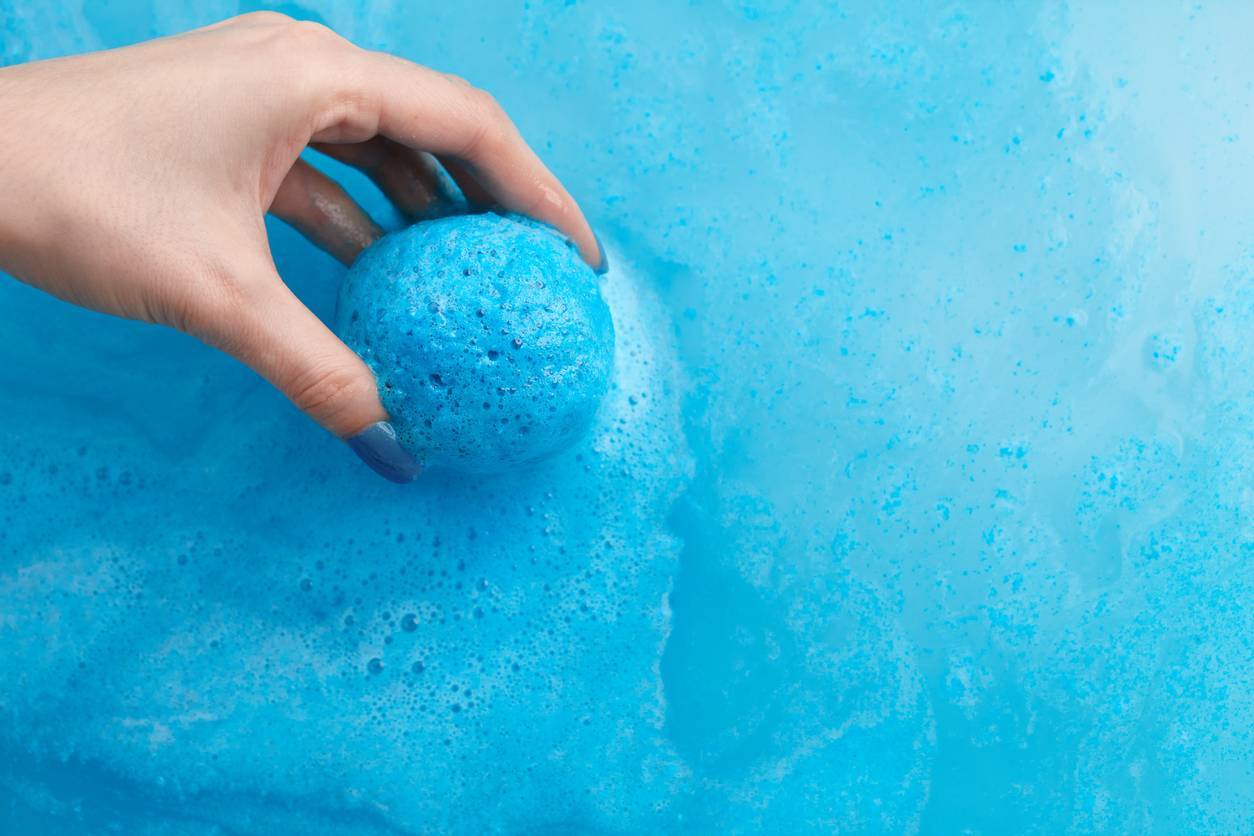 bombe de bain pour un bain de détente